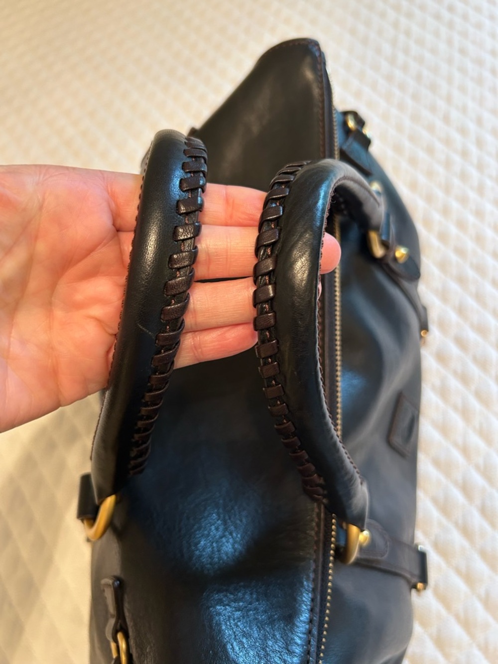 Dooney & Bourke Large Florentine Satchel in Black Black - Picture 7 of 12